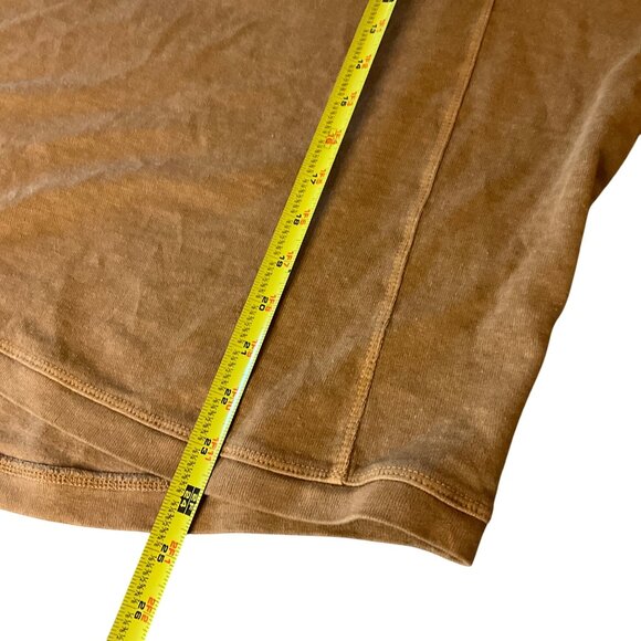 Oversized Poetry Womens Top Hemp & Cotton Blend Loose Fit Tan Color 12 L Boxy - Picture 7 of 9